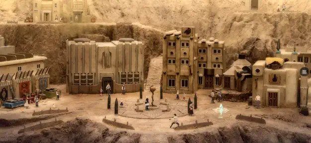 A diorama from Fantasian on iOS.