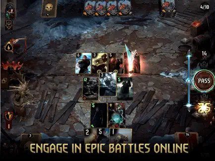 Gwent: The Witcher Card Game battles.