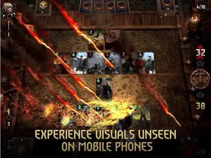 Gwent: The Witcher Card Game showing cool visuals.