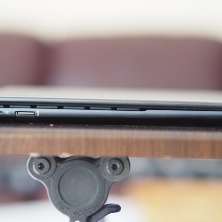 HP Envy x360 13 2022 left side view showing ports.