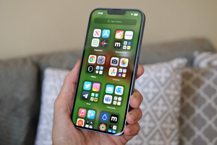 The App Library on the iPhone 14 Plus