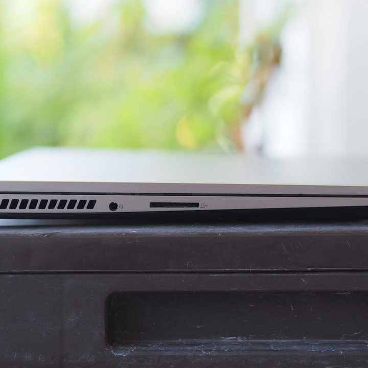 Lenovo ThinkBook 16p Gen 3 left side view showing ports and vent.