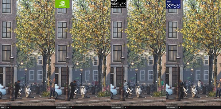 XeSS, DLSS, and FSR Performance image quality comparison in Modern Warfare 2.