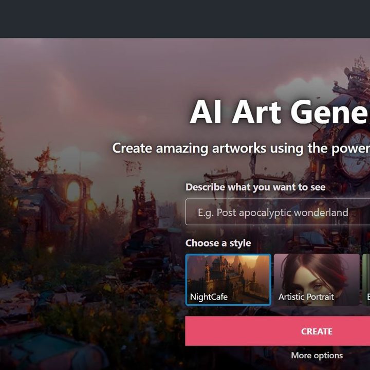 Nightcafe AI image generator.