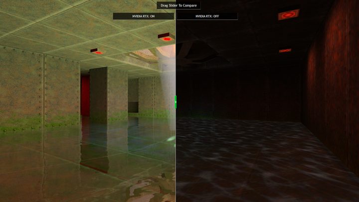 A comparison of Quake II RTX with Quake II native.