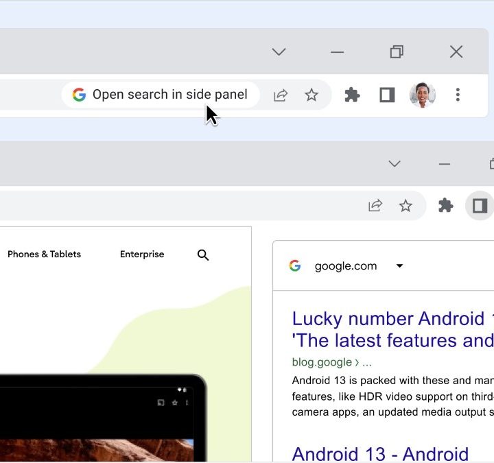 Google Chrome has been updated with a new sidebar feature.