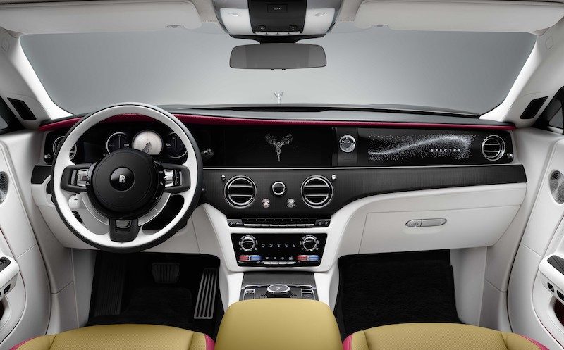 Rolls-Royce's Spectre, its first all-electric vehicle.