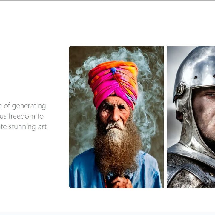Stable Diffusion AI image generator.