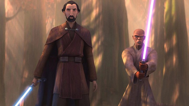 Dooku and Mace Windu in Tales of the Jedi