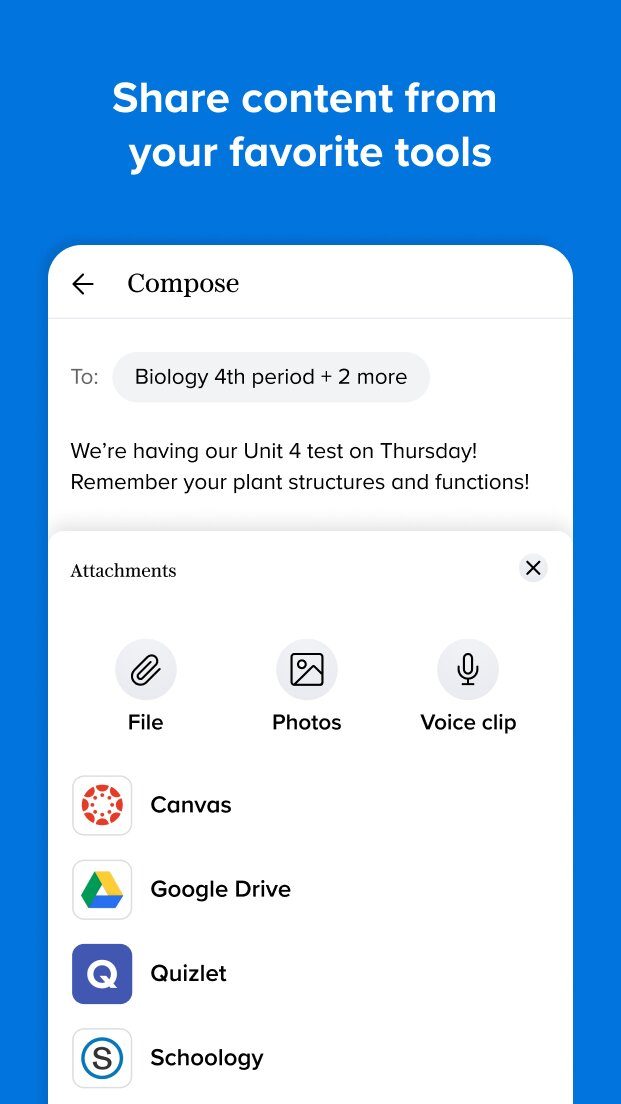 Remind: School Communication app file sharing.