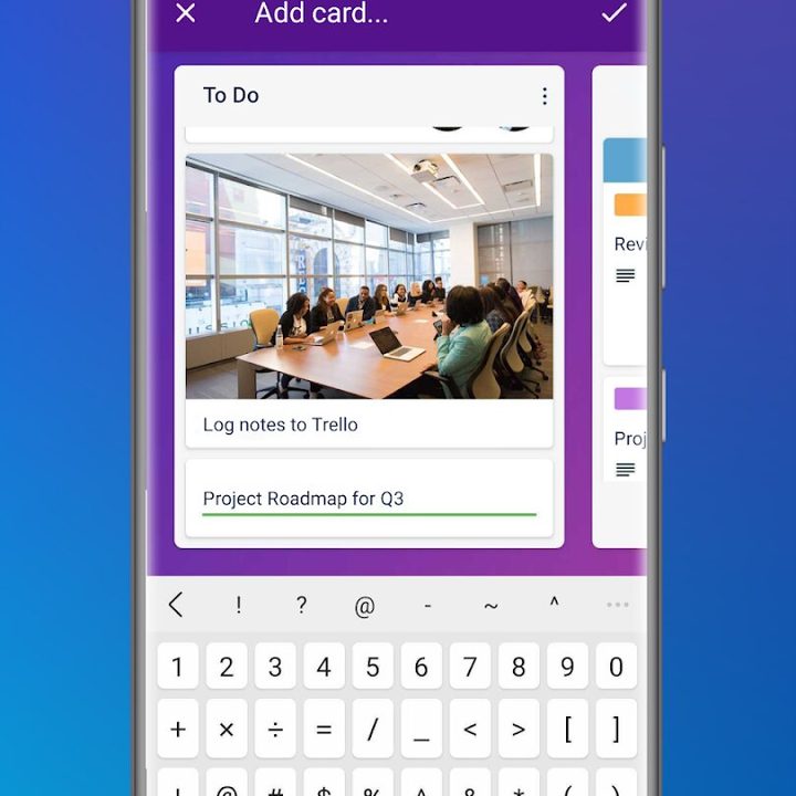 Trello task management.