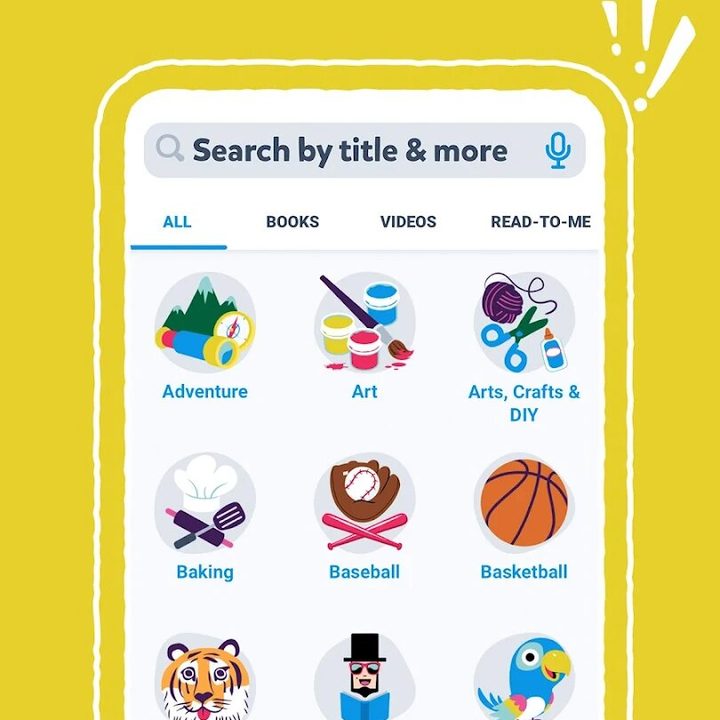 Epic Unlimited Books for Kids categories.