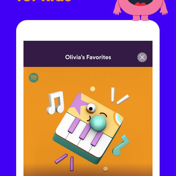 Spotify Kids kid-friendly songs.
