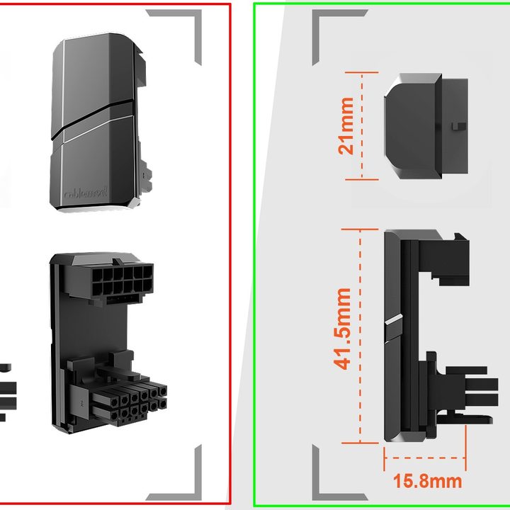 CableMod's RTX 4090 power adapter designs.
