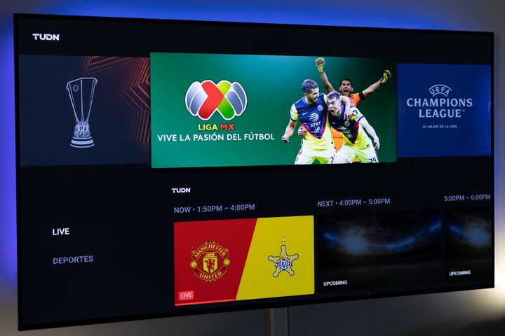 TUDN on YouTube TV.