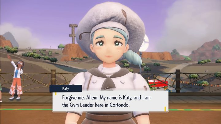 The bug gym leader aplogizing.