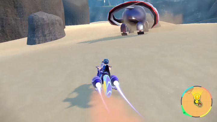 A titan pokemon in the desert.