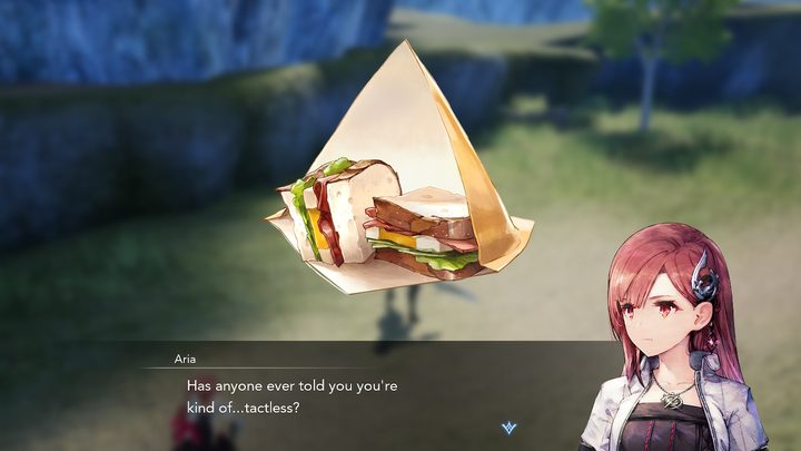 A player taking a break with Aria in Harvestella.