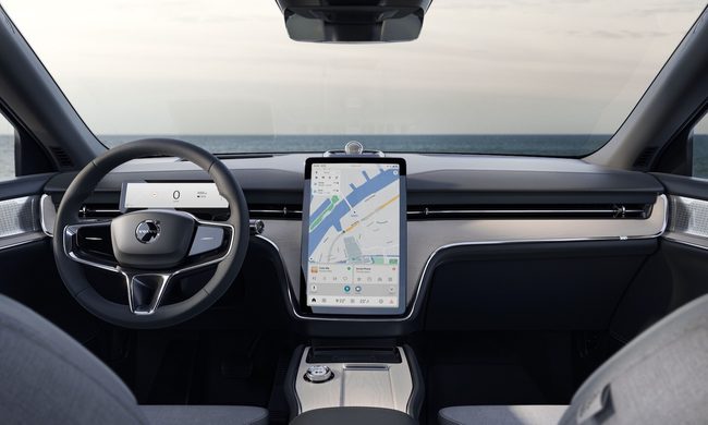 Interior view of the 2024 Volvo EX90.