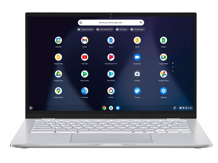 The Asus 14-inch Chromebook against a white background.