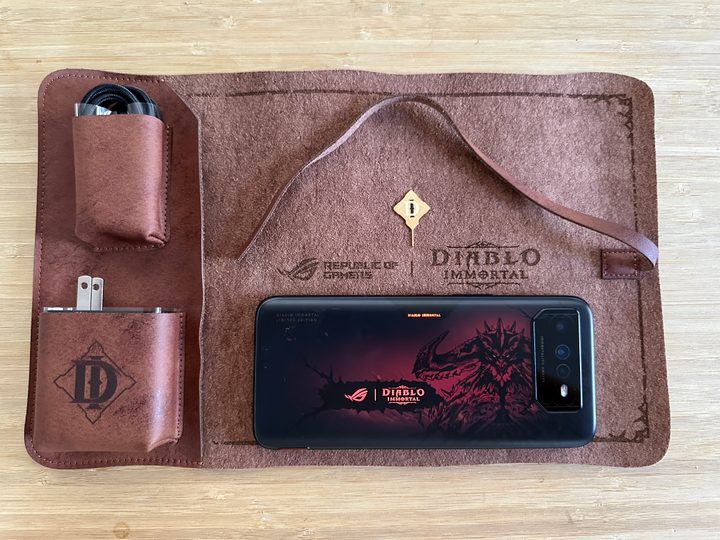 ASUS ROG Phone 6 Diablo Edition Map of Sanctuary leather cover