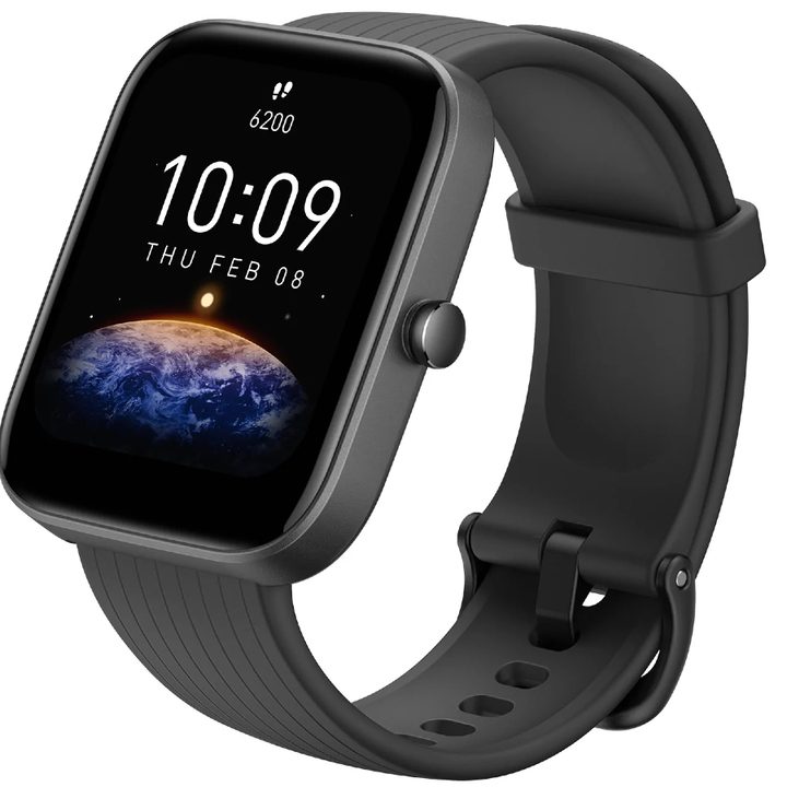 Amazfit Bip 3 Urban Edition smart watch product display on white background.