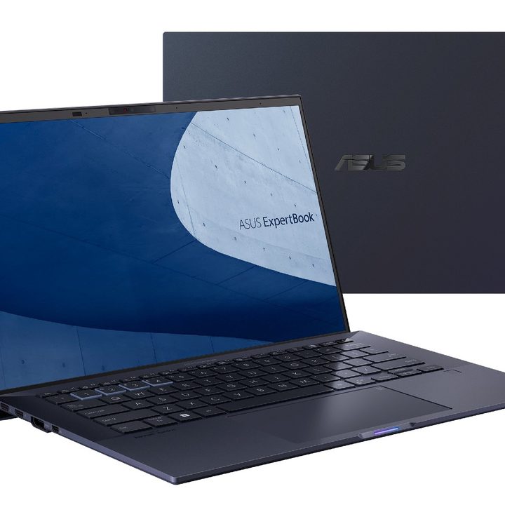 The front and back of the ExpertBook B9.