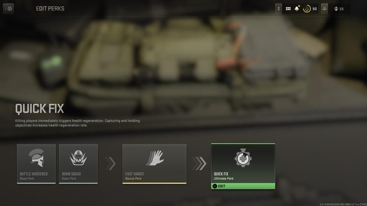 A list of Perks in Modern Warfare II.