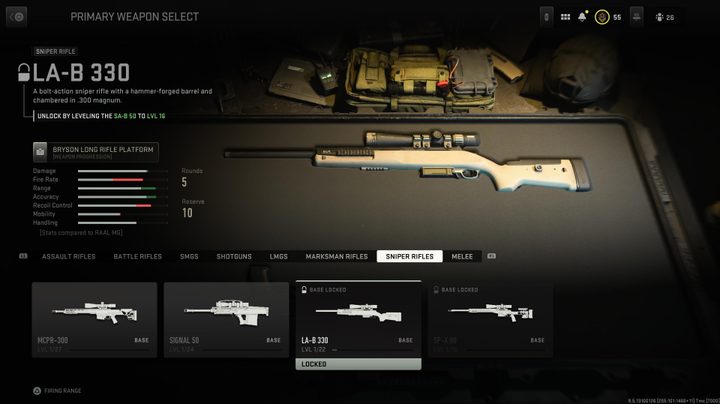 The LA-B 330 in Modern Warfare II.