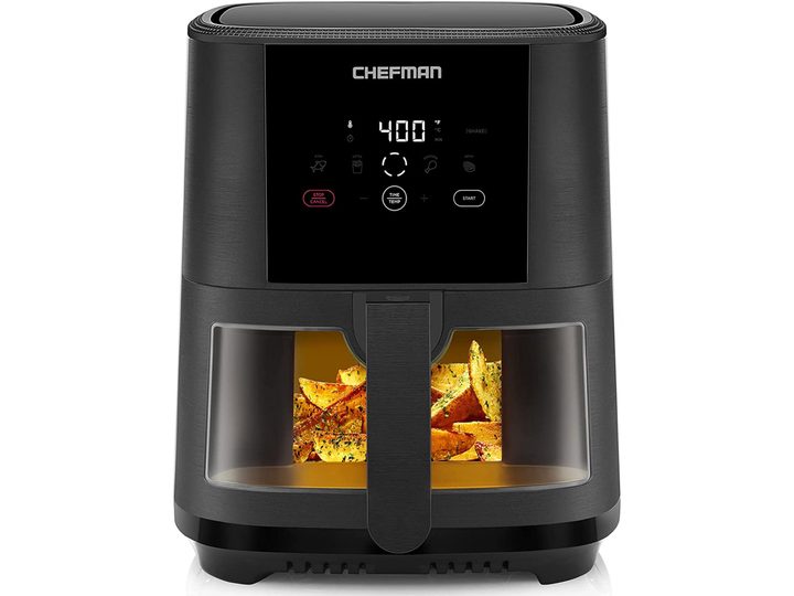 Chefman 5-Quart TurboTouch Easy View Air Fryer product shot on a white background.