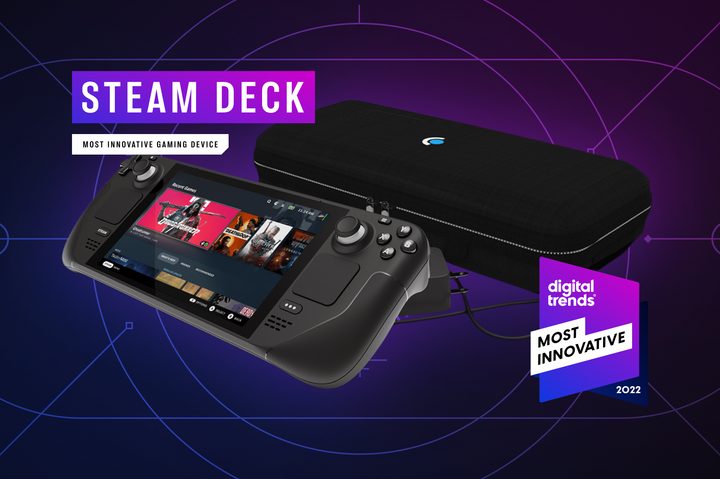 Steam Deck purple background