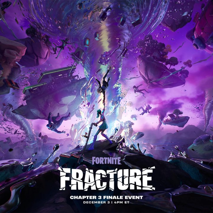 Key art for the Fortnite Chapter finale event, Fracture.