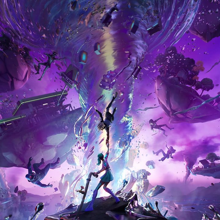 Cropped key art for the Fortnite Chapter finale event, Fracture.
