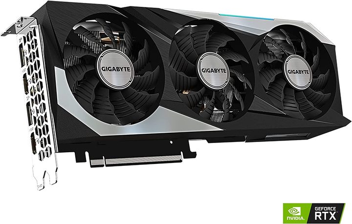 GIGABYTE GeForce RTX 3070 Gaming OC 8G (REV2.0) slightly angled to the right