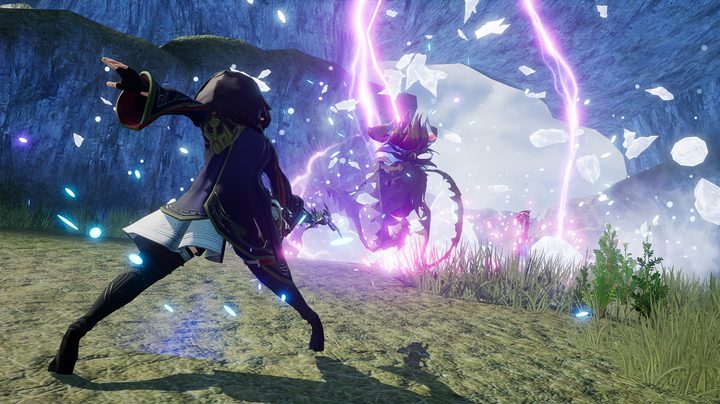 A Harvestella player engaged in combat.