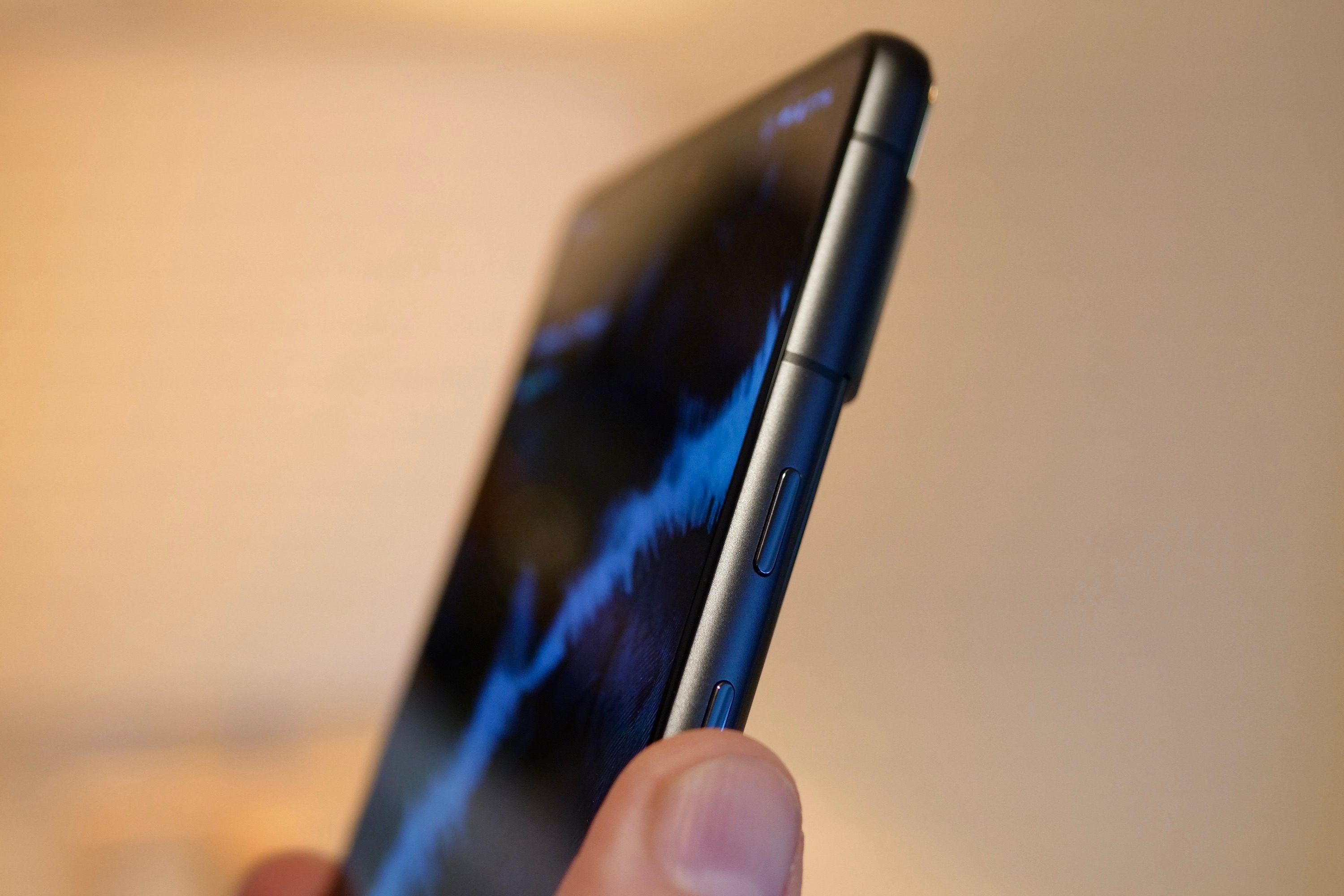 The Pixel 7's power button.