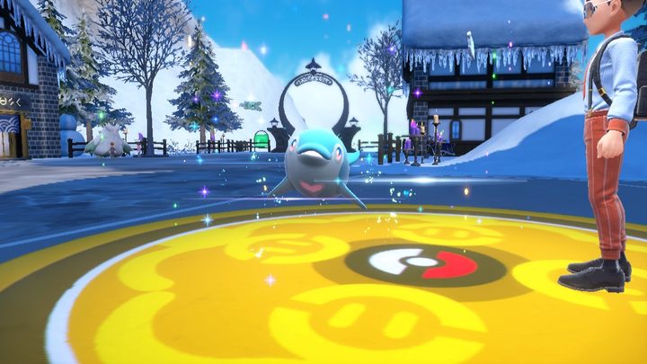Palafin right after evolving.