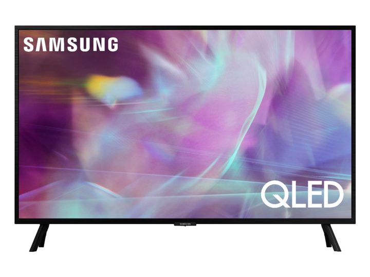 The Samsung 32-inch Q60A QLED 4K Smart TV against a white background.