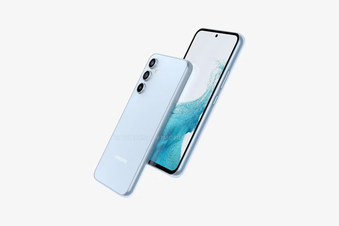 Samsung Galaxy A54 5G ライトブルー The Galaxy A54 gets a much-needed design refresh in new renders