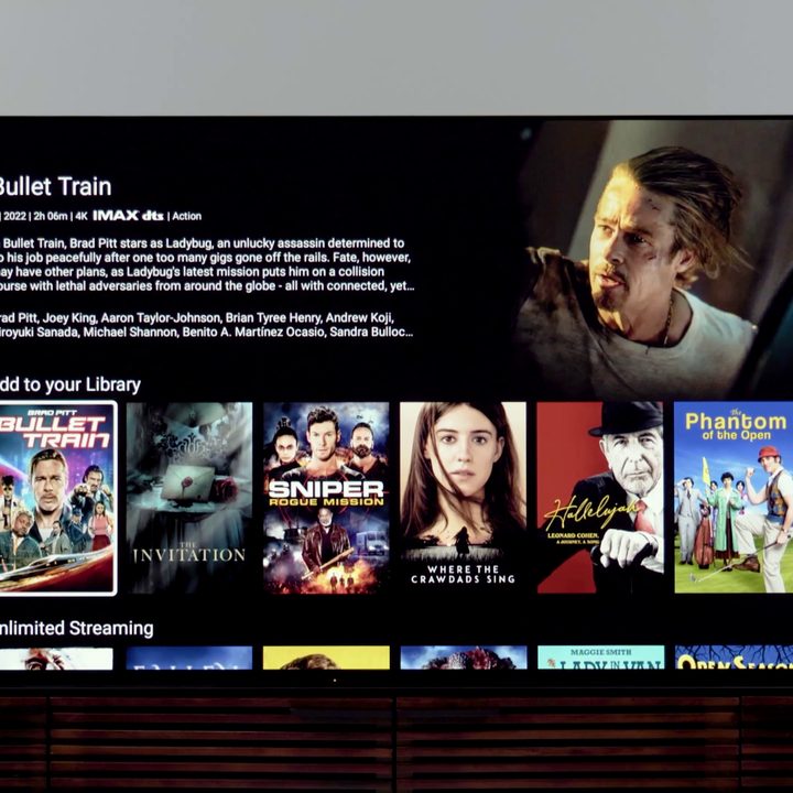 Sony A95K TV showing its Google TV smart TV interface