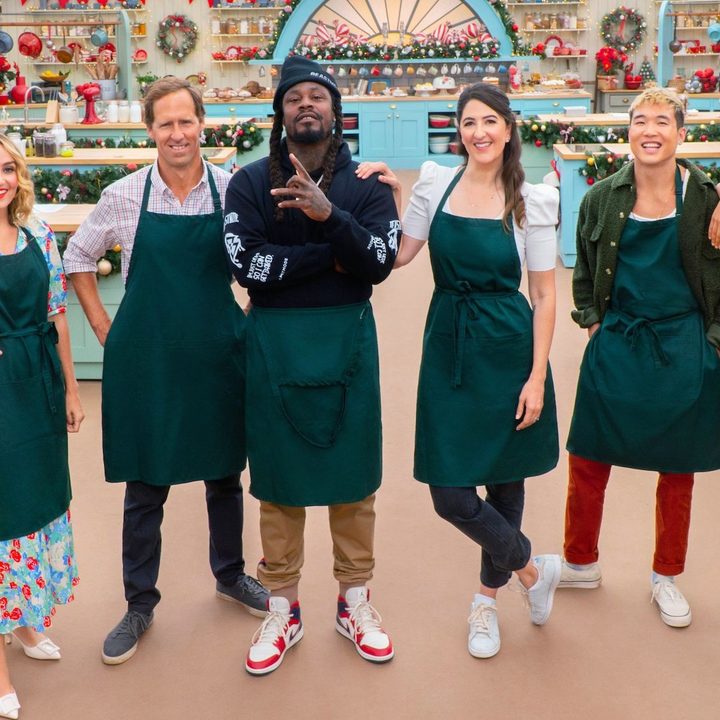 The cast of The Great American Baking Show: Celebrity Holiday.