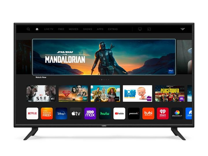 The Vizio 50-inch 4K LED Smart TV against a white background.