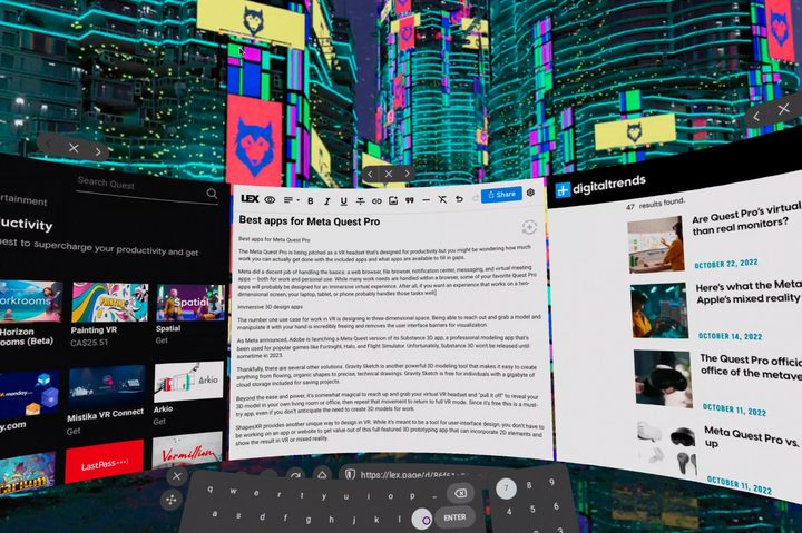 Wolvic is a third-party VR browser that solves some problems with the Quest browser.