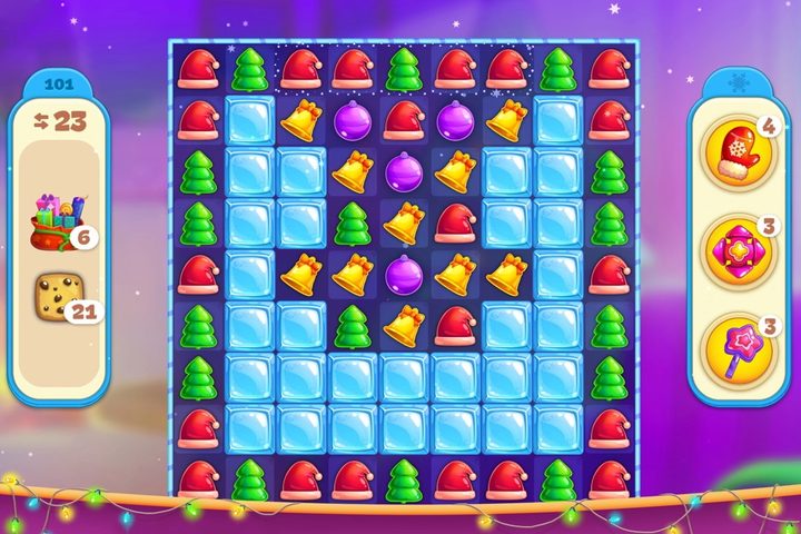 Christmas Sweeper 4 game board.