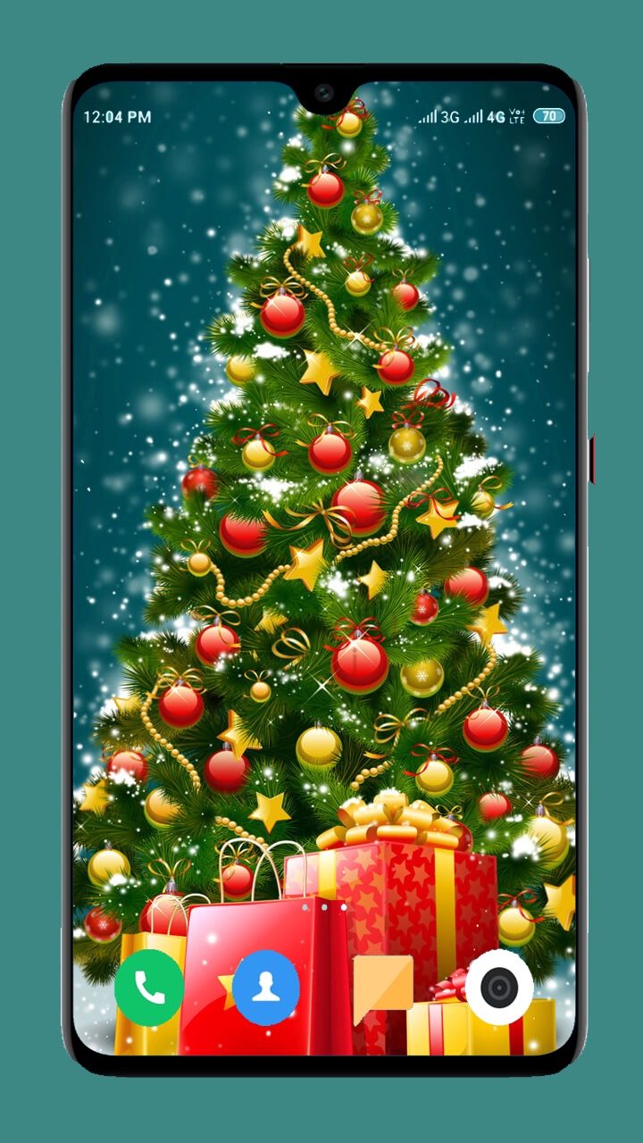 Xmas Wallpaper with Xmas tree.
