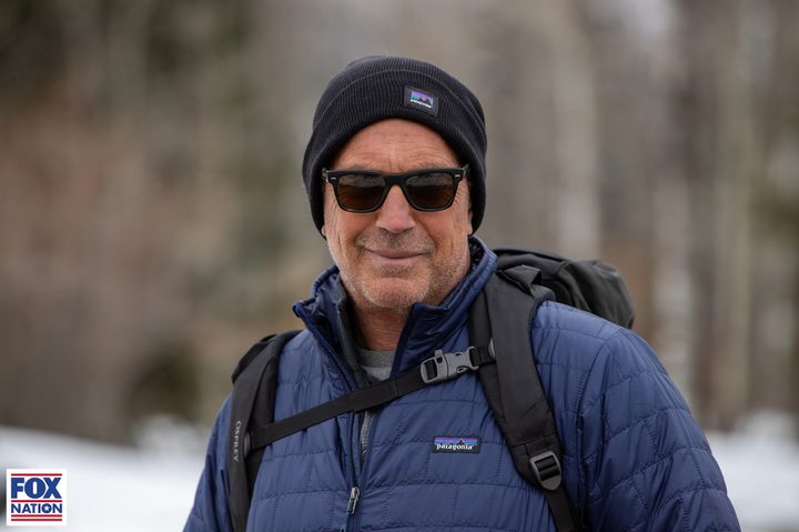 Kevin Costner smiles in a scene from Yellowstone: One-Fifty.