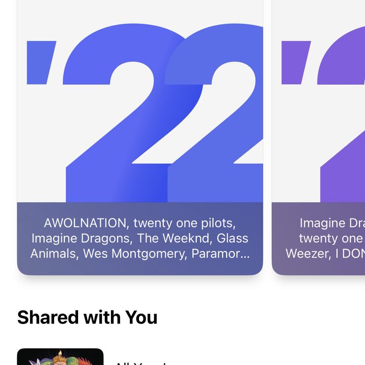 Apple Music Replay 2022.