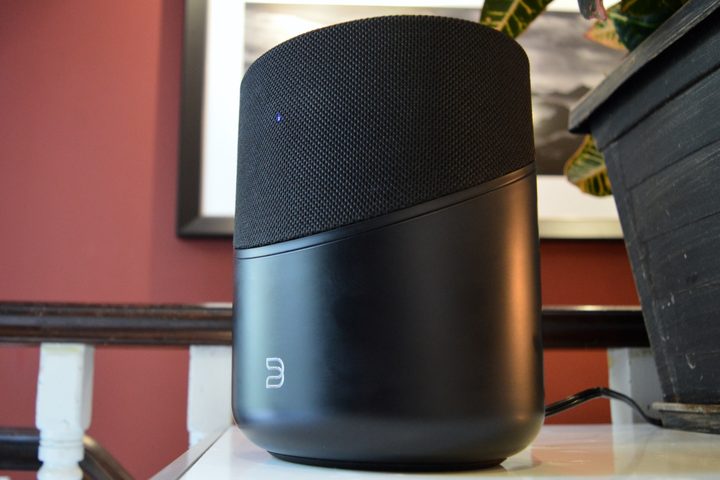 Side view of Bluesound Pulse M speaker.
