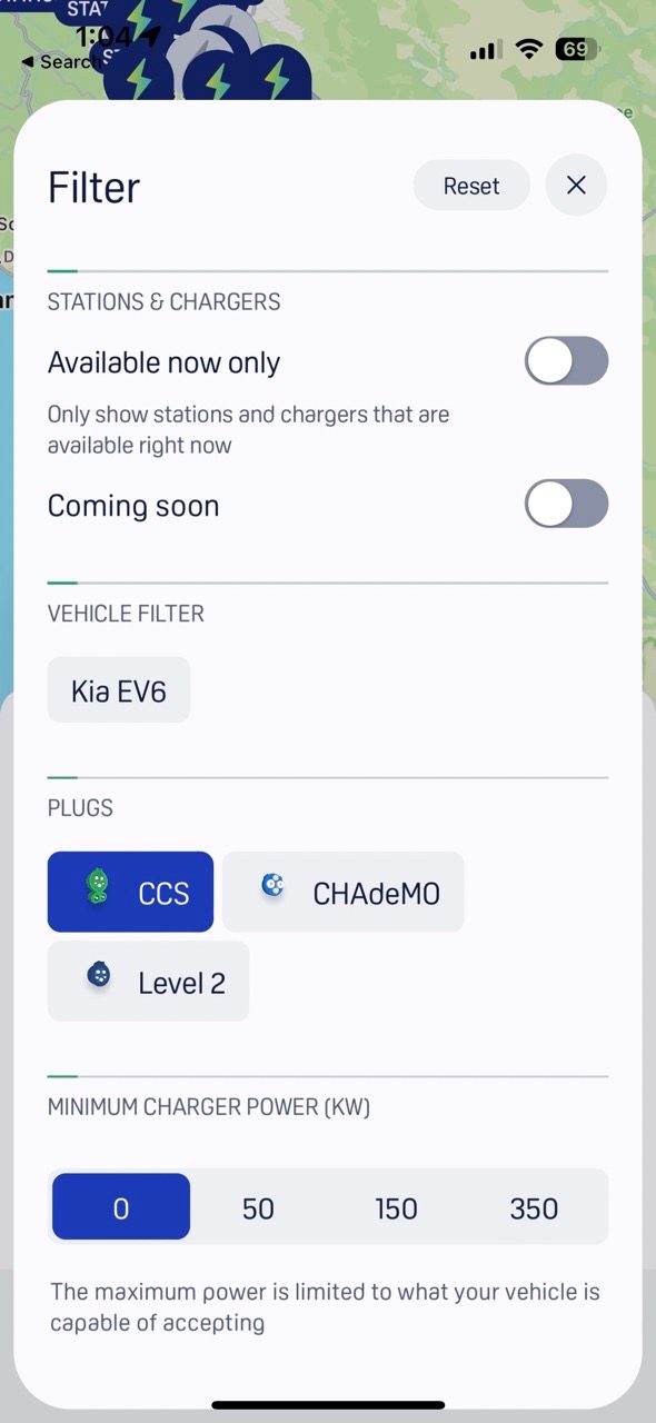 Electrify America Filters