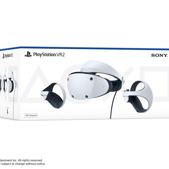 The base $550 version of the PlayStation VR2's packaging.